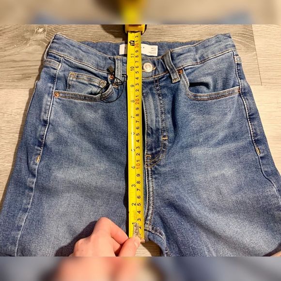 Topshop Jaime High Rise Blue Jeans - Picture 7 of 12